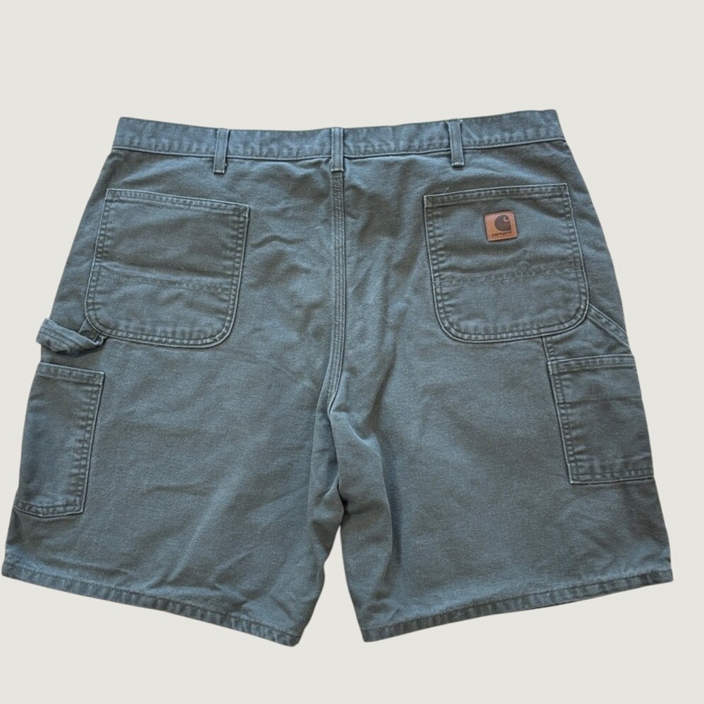 Carhartt Shorts Men's Size 42 B25MOS Canvas Work‎ Carpenter Moss Green Workwear
